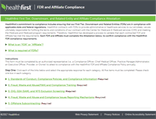Tablet Screenshot of healthfirstfdr.org